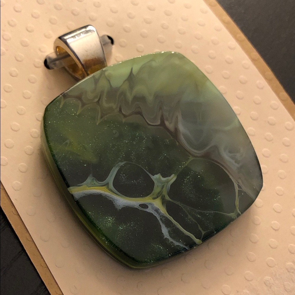Large Green Stone Pendant